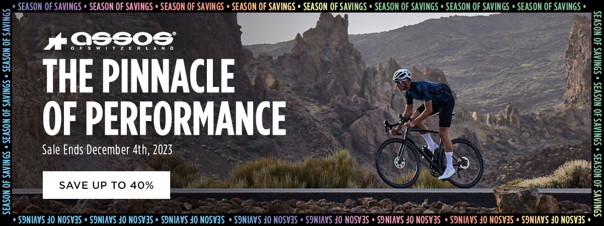 Save up to 40 Percent on Assos Apparel — The Pinnacle of Performance