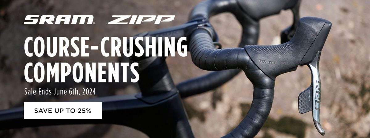 SRAM Zipp Course-Crushing Components Save up to 25%
