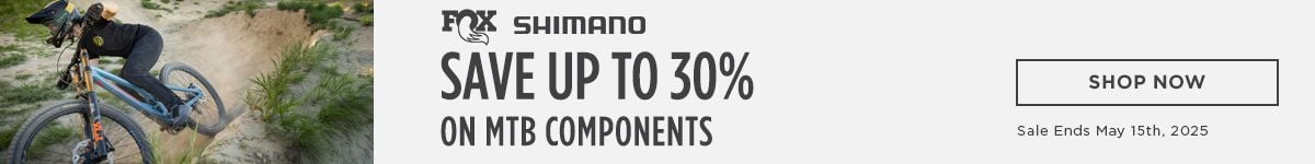 Save up to 30% on MTB Components Shop Now