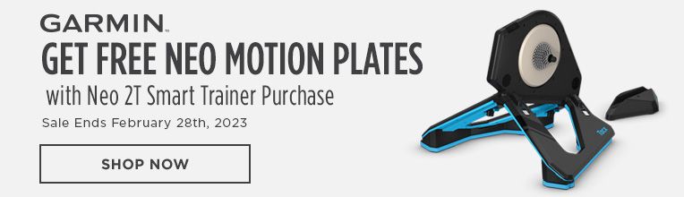 Get Free NEO Motion Plates with Garmin Tacx 2T Trainer at Western Bikeworks